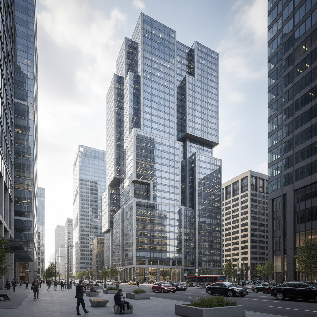 Modern office exterior in Doha